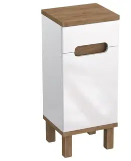 Vysoké kúpeľňové skrinky Kúpeľňová skrinka 35 OVO biela