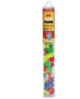 3D puzzle Trigo Plus-Plus Stavebnica Neon Mix tuba 100 ks