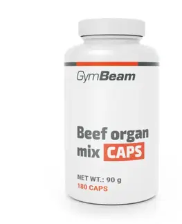 Ostatné špeciálne doplnky výživy GymBeam Zmes hovädzích orgánov CAPS