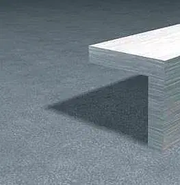 Kutilské profily Rohový profil rovnoramenný Stříbro E01 tl. 2 mm