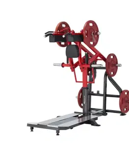 Posilňovacie stroje Drep v stoji Steelflex Plateload Line PLSS čierno-červená