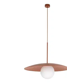 Svietidlá  Luster na lanku SLATE 1xE27/15W/230V pr. 65 cm tehlová 10911