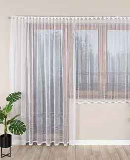 Záclony do obývačky Žakárová záclona Marta 044165 143x250 cm