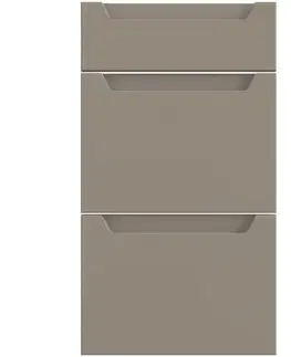 Dvierka a čelá zásuviek pre kuchynske skrinky Kuchynská predná časť D40s3 Q2 K204 Capuccino Matná Gri