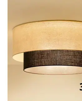 Svietidlá BRILAGI - LED stropné svietidlo BOHO STYLE 3xE27/15W/230V pr. 60 cm krémová/hnedá 8590828028000