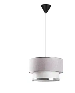 Svietidlá Závesný luster Cake - Light Grey, Silver