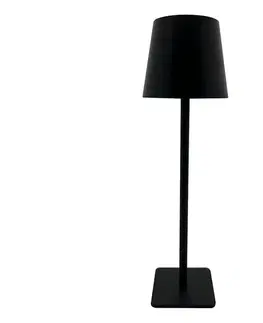 Lampy  LED stmievateľná dotyková stolná lampa LED/5W/5V USB 1200 mAh čierna 034 0001066