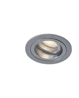 Zapustené svietidlá Moderné zapustené bodové svietidlo Gunmetal nastaviteľné IP44 - Chuck