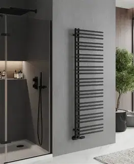 Radiátory do kúpeľne MEXEN - Neptún vykurovací rebrík/radiátor 1600 x 500 mm, 662 W, čierna W101-1600-500-00-70