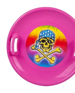 Detské boby a sane Tanier na sneh STT ružová pirate