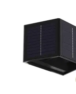 Svietidlá Greenlux LED Solárne nástenné svietidlo CUBUS 2xLED/1,5W/3,7V 1500 mAh IP54 