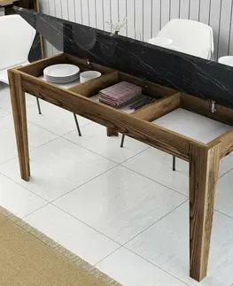 Konferenčné stolíky Jedálenský stôl Milan Walnut and Black