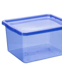 Boxy na skladovanie PLAST TEAM - Box BASIC 20L Purple Glitter