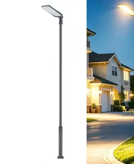 Záhradné lampy BRILAGI-LED vonkajšia lampa so stĺpom a káblom 5 m URBANLIGHT LED/200W/230V antracit IP65 BG4772+BG3824