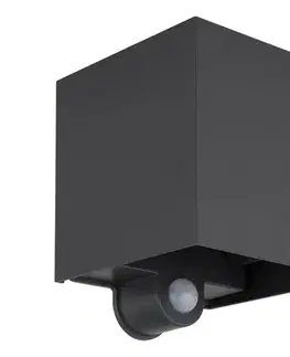 Svietidlá Globo 34168S - LED vonkajšie nástenné svietidlo so senzorom VERONIKA 2xLED/3W/230V IP54 34168S