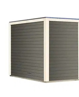 Sauny Vonkajšia fínska sauna s predsieňou 276 x 276 cm Dekorhome