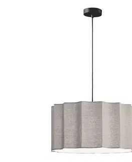 Svietidlá Viokef Lighting Závesný luster na lanku WAVY 1xE27/14W/230V sivý 4349901