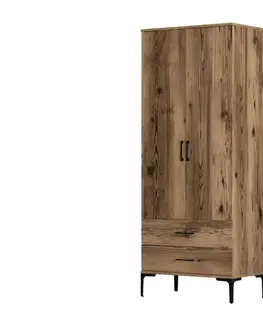Šatňové skrine Šatníková skriňa Kumsal T - Walnut