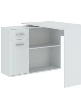 Kancelárske stoly Písací Stôl Nash 1D1S biela