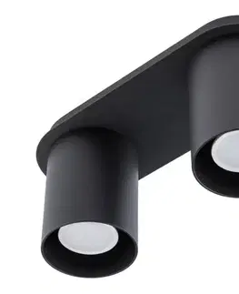 Svietidlá  Stropné svietidlo CREEP 2xGU10/25W/230V čierna SKU013295