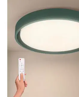 Svietidlá BRILAGI - stmievateľné LED svietidlo MATTEO LED/48W/230V 3000–6500 K, priemer 41 cm, zelené, vrátane diaľkového ovládania WO800-OEM32-40