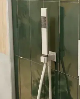 Kúpeľňové batérie Podomietkový vývod SAT B-Way so sprchovacím setom biela matná SATBSPVSBWB SATBSPVSBWB