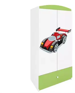 Skrine do izieb Skriňa Babydreams Zelená – Auto