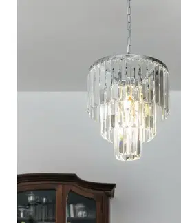 Svietidlá BRILAGI - LED Krištáľový luster na reťazi MOZART 4xE14/40W/230V lesklý chróm BG-17106/3+1-CHR