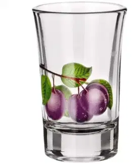 Dekorácie a bytové doplnky Pohárik Verona Plum 40 ml 6 ks