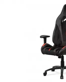 Kancelárske stoličky Herné kreslo KA-F07 RED Autronic