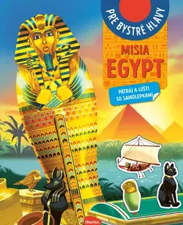 Pre deti a mládež - ostatné Misia Egypt - Pátraj a lúšti so samolepkami - neuvedený,El Gunto