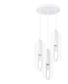 Svietidlá  SL.1361 - Luster na lanku NICUS 3xE27/15W/230V biela SL.1361