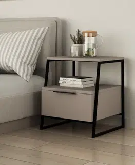 Nočné stolíky Nočný stolík Pal - Light Mocha