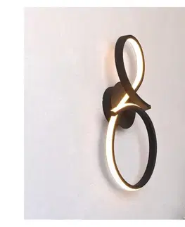 Svietidlá Eglo 901268 - LED Nástenné svietidlo SERPINS LED/11,4W/230V 3000K čierna 901268