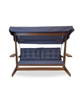 Záhradná hojdačky Garden Triple Swing Chair Viva 2400 - Anthracite