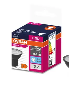 Žiarovky LED Žiarovka VALUE PAR16 GU10/4,5W/230V 6500K 36° čierna - Osram 4058075766396