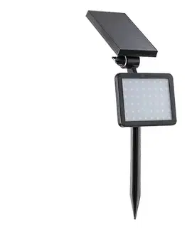 Záhradné lampy Rabalux 77011 - LED Solárny reflektor so senzorom KELNA LED/9,6W/3,7V IP44 77011