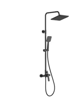 Sprchy a sprchové panely INVENA - Sprchový stĺp NERI, čierna AU-09-B04-L