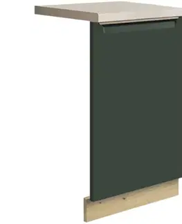Dvierka a čelá zásuviek pre kuchynske skrinky Dvierka na umývačku Glamour zm 45 green