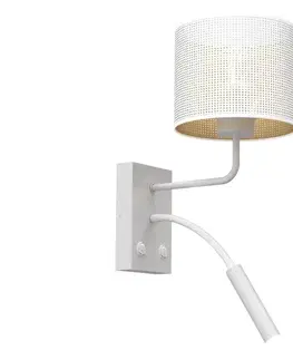 Svietidlá  Nástenná lampa LOFT SHADE 1xE27/60W+1xG9/8W/230V biela/zlatá 5260