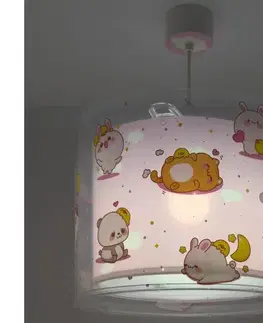 Svietidlá Dalber 41762S - Detský luster KAWAII FRIENDS 1xE27/15W/230V ružový 41762MS
