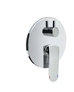 Kúpeľňové batérie Mereo Sprchová podomietková batéria s prepínačom, Mada, Mbox, kruhový kryt, chróm CBQ60106MA