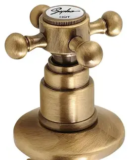 Kúpeľňové batérie SAPHO - ANTEA podomietkový ventil, teplá, bronz 3056H