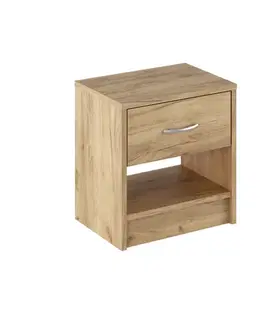 Nočné stolíky KONDELA Nea 2 New nočný stolík dub artisan
