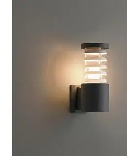 Záhradné lampy Ideal Lux - Vonkajšie nástenné svietidlo 1xE27/60W/230V antracit