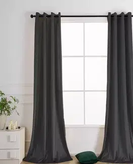 Závesy do spálne Záves na priechodkách VELVET PB103/200G/M2/47140x250 cm šedá