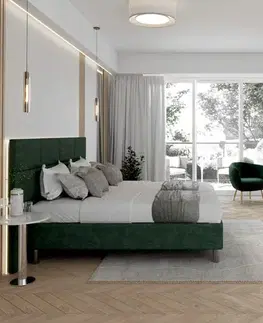 Postele FDM Hotelová posteľ HARMONY | zelená 90 x 200 cm