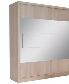 Šatníkové skrine Skriňa Roma VI 180 cm sonoma/sonoma