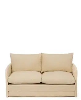 Pohovky a gauče Dvojmiestna rozkladacia pohovka Saga 2-Seater - Cream