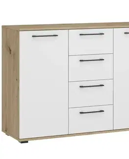 Komody do spálne Komoda Flex KM-2 artisan/biela